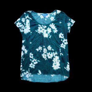 Teal Floral Simply Vera Shirt